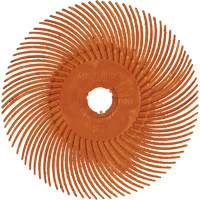 Brosse radiale en soies de pr&eacute;cision type C PN-RB Scotch-Brite , C&eacute;ramique, Grain 80+, 3" dia. Equipex