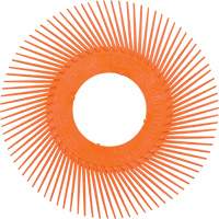 Brosse radiale en soies de pr&eacute;cision type C PN-RB sans adaptateur Scotch-Brite , C&eacute;ramique, Grain 80+, 7-5/8" dia. Equipex