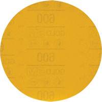 Hookit Gold Abrasive Disc 09260, 6" Dia., 600 Grit, Aluminum Oxide, C-Weight Equipex