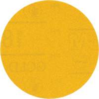 Hookit Gold Abrasive Disc, 09213, 3" Dia., 180 Grit, Aluminum Oxide, C-Weight Equipex