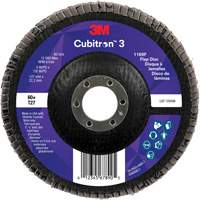 Cubitron 3 Flat Flap Disc 1169F, 5" x 7/8", Type T27, 60+ Grit, Ceramic Equipex