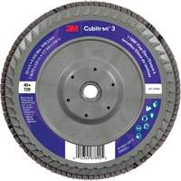 Cubitron 3 Conical  Flap Disc with Quick Change 1169F, 7" x 5/8"-11, Type T29, 40+ Grit, Ceramic Equipex