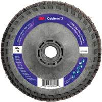 Cubitron 3 Flat Flap Disc with Quick Change 1169F, 4-1/2" x 5/8"-11, Type T27, 60+ Grit, Ceramic Equipex