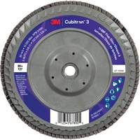 Cubitron 3 Flat Flap Disc with Quick Change 1169F, 6" x 5/8"-11, Type T27, 80+ Grit, Ceramic Equipex