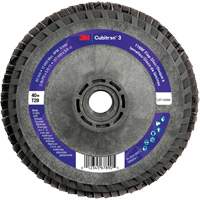 Cubitron 3 Conical  Flap Disc with Quick Change 1169F, 5" x 5/8"-11, Type T29, 40+ Grit, Ceramic Equipex