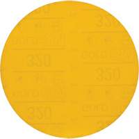 Hookit Gold Abrasive Disc, 6" Dia., 320 Grit, Aluminum Oxide, C-Weight Equipex