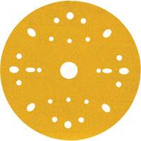 Disque abrasif dor&eacute; Hookit, dia 6", Grain 180, Oxyde d'aluminium, Poids C Equipex