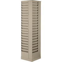 Pr&eacute;sentoirs, Rotatif, 23 fentes, Acier, 14-1/8" la x 14-1/8" p x 66" h Equipex