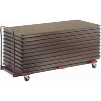 Flat Stacking Table Caddies, 97.5" W x 31.25" D x 36.25" H Equipex