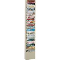 Porte-documents, Mural, 20 fentes, Acier, 9-3/4" la x 4-1/8" p x 58" h Equipex