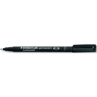 Marqueurs permanents Lumocolor, Fin, Noir Equipex