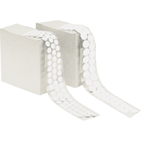 Attache en rondelle, Boucle, 1/2" dia., Adh&eacute;sif, Blanc Equipex