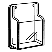 Literature Displays, Wall Mount, 9 Slots, Plastic, 30" W x 2" D x 36-7/8" H Equipex