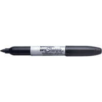 Permanent Markers - Super, Black, Fine Tip Equipex