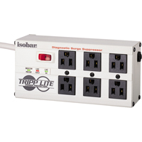 Isobar&reg; Premium Surge Suppressors, 6 Outlets, 2850 J, 1440 W, 6' Cord Equipex
