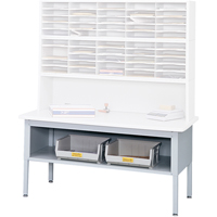 E-z Sort&reg; Mailroom Furniture-sorting Tables With Shelf-base Table With Shelf, 60" W x 28" D x 36" H, Laminate Equipex