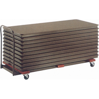 Flat Stacking Table Caddies, 74" W x 31.25" D x 36.25" H Equipex