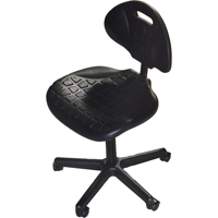 Si&egrave;ges ergonomiques robustes, Polyur&eacute;thane, Noir, Capacit&eacute; 250 lb Equipex