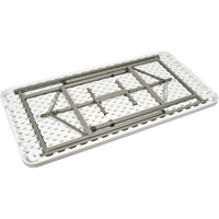 Table pliante, Rectangulaire, 48" l x 24" la, Poly&eacute;thyl&egrave;ne, Blanc Equipex