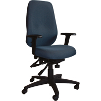 Chaises ergonomiques de s&eacute;rie petite Cierra, Tissu, Bleu, Capacit&eacute; 300 lb Equipex
