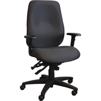 Chaises ergonomiques Cierra , Tissu, Noir, Capacit&eacute; 275 lb Equipex
