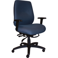 Chaises ergonomiques robustes Cierra , Tissu, Bleu, Capacit&eacute; 400 lb Equipex