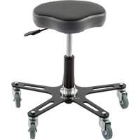 Chaise ergonomique SF130, Vinyle Si&egrave;ge, Noir Equipex