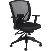 Chaises &agrave; bras Multi-Tilter, Tissu, Noir, Capacit&eacute; 300 lb Equipex