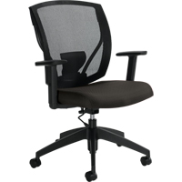 Chaises de travail, Tissu, Charbon, Capacit&eacute; 300 lb Equipex