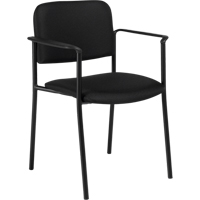 Stacking Chairs, Fabric, 32" High, 300 lbs. Capacity, Black Equipex