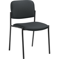Chaises sans accoudoirs empilables, Tissu, Hauteur 32", Capacit&eacute; 300 lb, Charbon Equipex