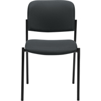 Chaises sans accoudoirs empilables, Tissu, Hauteur 32", Capacit&eacute; 300 lb, Charbon Equipex
