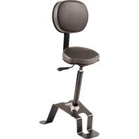 Chaise ergonomique assis-debout TA300, Position assise/debout, Vinyle Si&egrave;ge, Noir Equipex