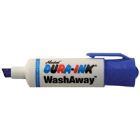 Dura-Ink&reg; WashAway Ink Marker, Chisel, Blue Equipex