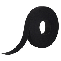 One-Wrap&reg; Fastener Tape, Hook & Loop, 25 yds x 1", Self-Grip, Black Equipex