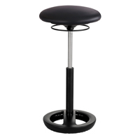Chaise ergonomique Twixt, Stationnaire, Ajustable, , Mailles en polyester Si&egrave;ge, Noir Equipex