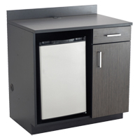 Modular Cabinet, Melamine, 39" H x 36" W x 25" D, Asian Night/Black Equipex