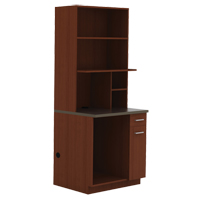 Modular Cabinet, Melamine, 39" H x 36" W x 25" D, Mahogany Equipex