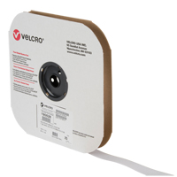 Ruban d'attaches, Crochet, 25 vg x 1", Cousu, Blanc Equipex