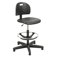 Tabouret Soft Tough, Stationnaire, Ajustable, , Polyur&eacute;thane Si&egrave;ge, Noir Equipex