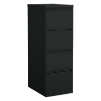 Classeur vertical, Acier, 4 tiroirs, 18-1/7" la x 25" p x 52" h, Noir Equipex