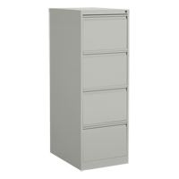 Classeur vertical, Acier, 4 tiroirs, 18-1/7" la x 25" p x 52" h, Gris Equipex