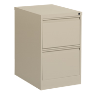 Classeur vertical, Acier, 2 tiroirs, 18-1/7" la x 25" p x 29" h, Beige Equipex
