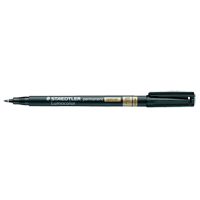 Marqueur permanent Lumocolor, Fin, Noir Equipex