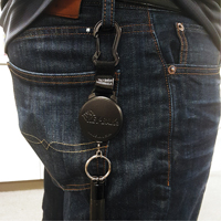 Porte-cl&eacute;s Securit, Polycarbonate, C&acirc;ble 48", Fixation Mousqueton Equipex