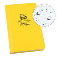 Livre reli&eacute;, Couverture rigide, Jaune, 160 Pages, 4-5/8" , 7-1/4"  Equipex