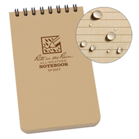 Carnet de notes de poche &agrave; spirale, Couverture souple, Havane, 100 Pages, 3" , 5"  Equipex