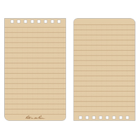 Carnet de notes de poche &agrave; spirale, Couverture souple, Havane, 100 Pages, 3" , 5"  Equipex