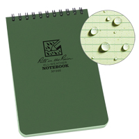 Carnet de notes de poche &agrave; spirale, Couverture souple, Vert, 100 Pages, 4" , 6"  Equipex