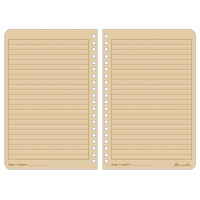 Carnet de notes de poche &agrave; spirale lat&eacute;rale, Couverture souple, Havane, 64 Pages, 4-5/8" , 7"  Equipex
